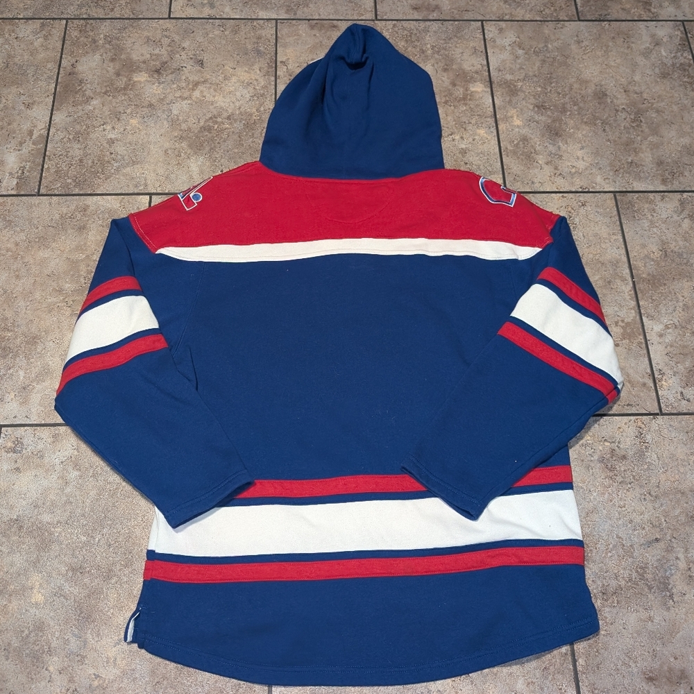 Quebec Nordiques/Avalanche 47 Lacer Hoodie Men's Xl Stitched Graphics - Picture 6 of 7